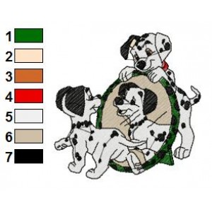 101 Dalmatians Embroidery Design 1